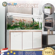 Salome Fish Tank Self Cleaning With Cabinet / Aquarium Light 60/80/100/120CM
