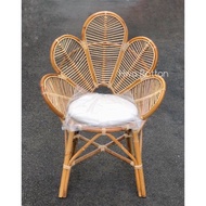 Rattan flower sofa Peacock chair decor cafe interior home living room garden chair / Kerusi rotan pe