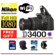 Nikon D3400 18-55mmVR2  len 24MP WiFi (used)
