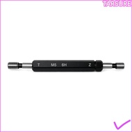 TARSUR Thread Plug Gauge, Black Steel Material Double Ends Thread Gauge, Durable 6H Tolerance M5x0.8