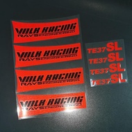 🚚【สินค้าใหม่ + จัดส่งฟรี】🚚สติกเกอร์ล้อรถยนต์ใช้ได้กับ17-19นิ้วสติกเกอร์ติดล้อรถยนต์สติกเกอร์ Te37sl 