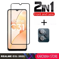 PACKAGE 2 INC1 Tempered Glass REALME C31 Anti-Scratch Clear