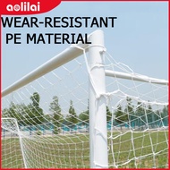 Sunproof White PE Standard Soccer Goal Net Sturdy For Indoor Outdoor 5 A Side Match Teams