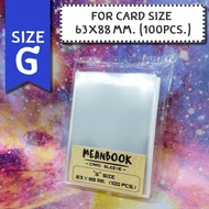 Card Sleeve Size G (Card 63x88 mm.) For Pokemon Werewolf Exploding Kittens etc.