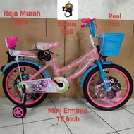 BersepedaSepeda Mini Erminio 18 Inch Sepeda Anak Perempuan 18 Inch