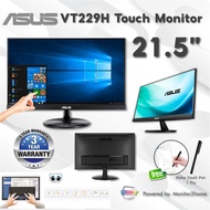 ASUS หน้าจอสัมผัส VT229H 21.5" Monitor 1080P IPS 10-Point Touch Eye Care with HDMI VGA, Black