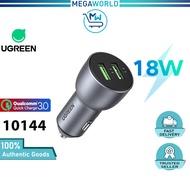 UGREEN Car Charger Dual USB A Type C PD 40W QC 3.0 Quick Charge Super Fast Charging Smartphone Table