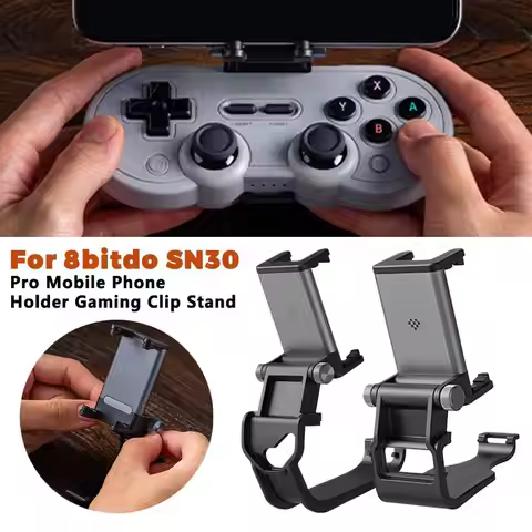 8BitDo Mobile Phone Holder Gaming Clip Stand For Xbox Controller, SN30 Pro, Aluminum Alloy Wireless 