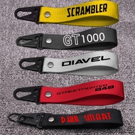 3D Key Holder Chain Collection Keychain For Ducati DIAVEL Scrambler PAUL SMART LE GT1000 STREETFIGHT