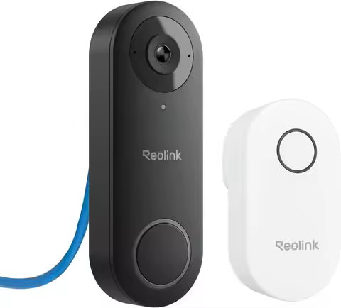 2K PoE Video Doorbell Camera with Chime, 180° View, 2-Way Talk, Local Storage, No Monthly Fees