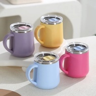 ️ 304 Stainless Steel Mug with Lid Office Worker Coffee Cup Office Cup Coffee Cup Tea Cup Drinking C