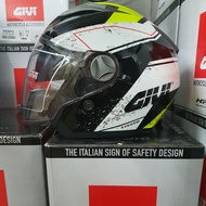 GIVI HELMET M30.2 PRESTO GRAPHIC RACING BLACK & RACING WHITE