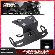 XJ6 FZ6R License Plate Holder For Yamaha FZ6R XJ6 N/S/SA F/FA Diversion Motorcycle Parts LED Light T