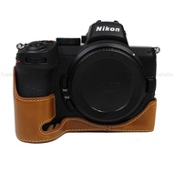 Nikon Z5 Z6 Z7 PU Camera Half Body Case Cover For Nikon Z5 Z6 Z7 With Hand Strap