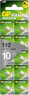 GP LR41 AG3 SR41SW 192 GP92A 392 Alkaline Button Battery (10 Pieces)