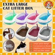 HK Extra Large Cat Litter Box Cat Litter Tray Cat Toilet Tandas Kucing Bekas Pasir Kucing Besar Beka