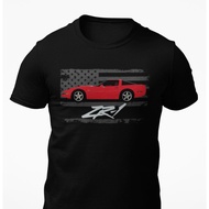 Harajuku Funny Gift Torch Red 1994 Chevy Vette C4 Zr-1 Short-Sleeve Unisex T-Shirt