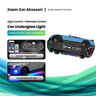 Lampu Bawah Kereta RGB LED Underglow Plug & Play 4in1 6in1 App Control Remote Ambient Light 汽车底盘灯