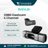 Botslab G980 / G980H Pro Dash Cam | 4K UHD Front + Rear Camera | GPS | Night Vision | WiFi App Contr