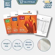 Paperline Large Cash Note Book 1ply 2-ply/ 3-ply/ 50 25 Sheets (NK B1 B2 B3 NCR)