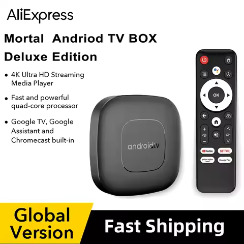 Mortal T1 TV Box Android Allwinner H313 Quad Core HDR10+ 4K 2GB RAM 8GB 16GB ROM 2.4G&5G Wifi Home T