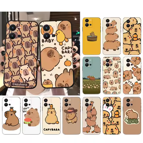 Cute Capybara Phone Case For VIVO Y53S Y33S Y01 Y22S Y31 Y21 Y70 Y21S Y72 V21 V2023 V21E V20 SE iQOO
