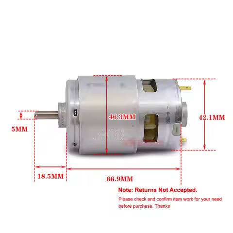 MABUCHI RS-775WC-8514 Motor DC 12V 14.4V 18V 19.2V High Speed Torque High Power 775 Motor For Electr