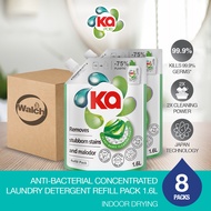 Ka Anti-bacterial Concentrated Liquid Detergent Refill 1.6L Refill x 8 Packs