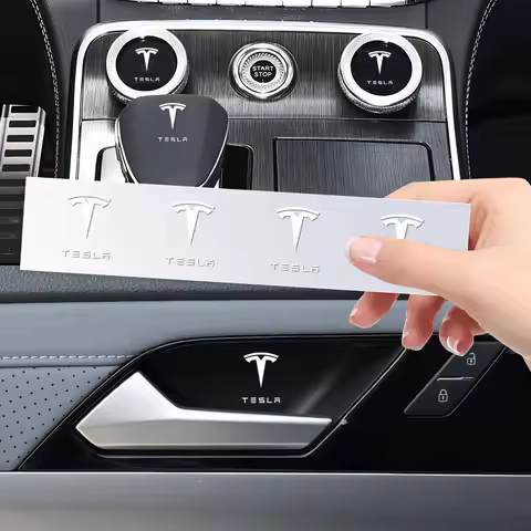 New Car Rearview Mirror Sticker Car Decoration Decal For Tesla Model 3 S X Y 2022 Style Roadster Coi