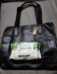 Coach black tote bag