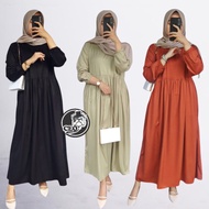 Shafa Midi Dress Terbaru Busui &amp; Non Busui / Midi Dress Premium Rayon