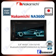 Nakamichi NA3600 - 6.8 WVGA 2-din FULL HD BT/USB/MP3/WMA/AUX AV RECEIVER