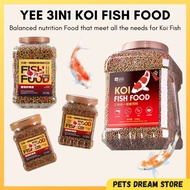 YEE Premium Koi Fish Food 3in1 Makanan ikan koi high protein astaxanthin fish food no oil compound f