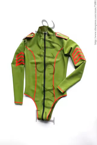 latex teddies leotards army uniforms cosplay(not including stocking)