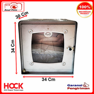Oven Kompor Oven Tangkring Oven Gas Aluminium Plus Thermometer Tebal ORI Hock Zinc Alu