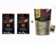 เซ็ทคู่ซี้ขยี้ไขมันสูตร 1 เดือน กาแฟ cafe7 lega บิ้กแพค บรรจุ 1 ห่อ ( 55 ซอง )FB fat burn  บรรจุ 2 ซ