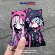 Anime Girl Car Sticker Cyberpunk Street Style Original Animation Tram Motorcycle Waterproof Sticker 