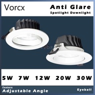 LH CR3 Anti Glare Dazzle LED COB Recessed Spotlight Downlight Eyeball