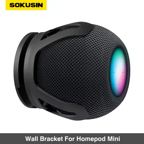 SOKUSIN Wall Bracket Holder For Homepod Mini Speaker Accessories Wall Mount Saving Space Built-in Ca