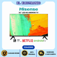 Hisense Smart Android Digital TV 32 inch Full HD Bezeless 32A4200G (KHUSUS BANDUNG)
