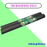 7M Heavy Duty Tarred Waterproof Roofing Felt Underground protection House black roofing / atap bumbu