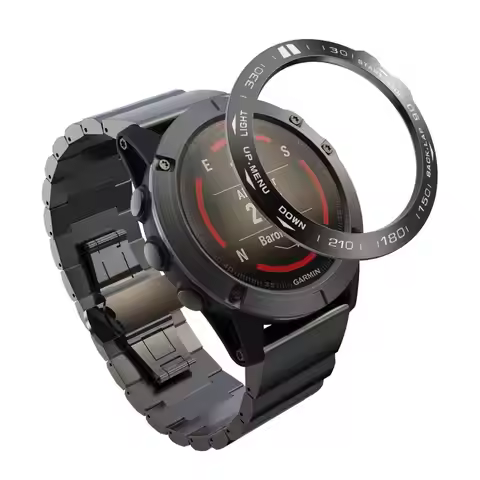 Steel Protection Bezel Ring Case For Garmin Fenix 5 / Fenix 5X / 5X plus Watch Speed Adhesive Anti S
