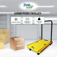 Yellow PP Push Trolley with 3" TPR Wheels [Steve & Leif]