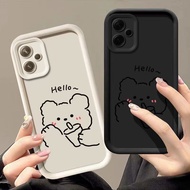 Casing For Realme note 60 Realme C63 Realme C61 phone case aesthetic Cute bear Silicone TPU Soft She