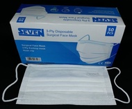 Seven Masker Medis 3ply 1box 50pcs Safe 😷