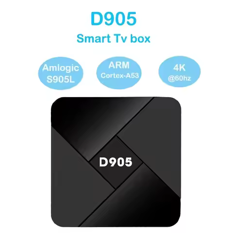 D905 Smart Tv Box Android Amlogic S905L Quad core ARM Cortex-A53 Wifi 4G HD 4K H.265 Set Top Box Med