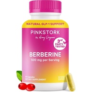 Pink Stork Berberine 500mg - Nature's Supplement - Daily AMPK Metabolic Activator - 500-1000 mg Meta