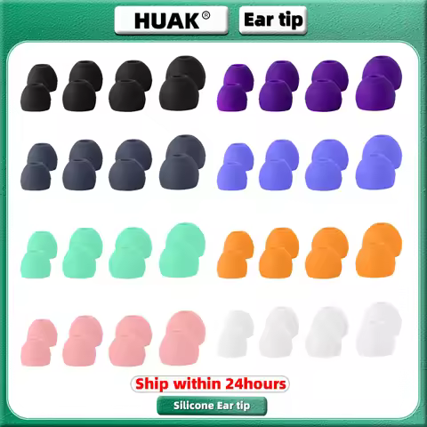 HUAK Loop 4Pairs Earplug Ear tip L M S XS Universal model, compatible with earphones, earbuds, size 