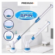 Electric spin scrubber brushing rechargeable bathroom cleaning handheld cordless power bathroom scru