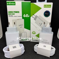 Infinix 45W 68W Fast Charging Micro USB Charger - Type C Fast Adapter Cable 45Watt 68Watt